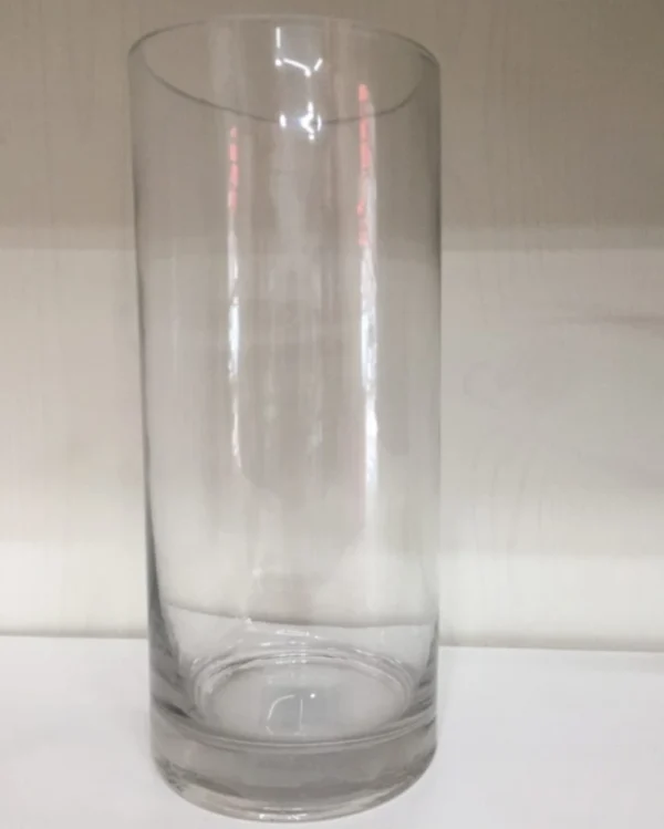 Jarron Cilindro Cristal Transparente