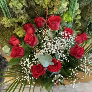 Ramo de 12 rosas rojas - Imagen 3