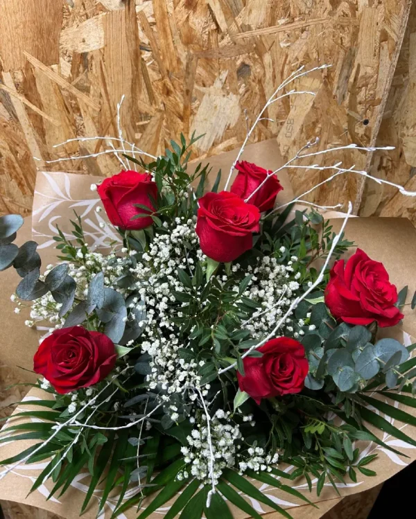 Ramo de 6 Rosas Rojas 1 Ramo de 6 Rosas Rojas 1