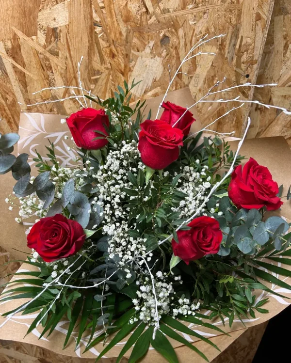 Ramo de 6 Rosas Rojas 4 Ramo de 6 Rosas Rojas2