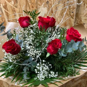 Ramo de 6 Rosas Rojas 8 Ramo de 6 Rosas Rojas - Imagen 4