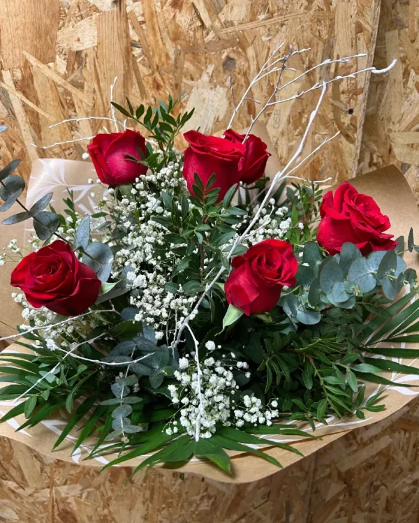 Ramo de 6 Rosas Rojas 3 Ramo de 6 Rosas Rojas3