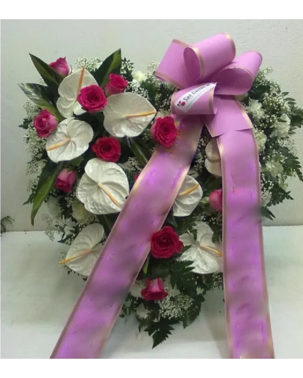 Corazon Rosa y Blanco. 40 O