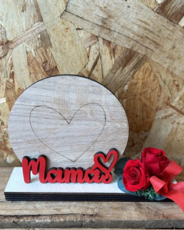 Corazón madera Mam Corazon madera Mam