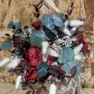 Base flower nature blanco y granate. 7 Base flower nature blanco y granate. - Imagen 4