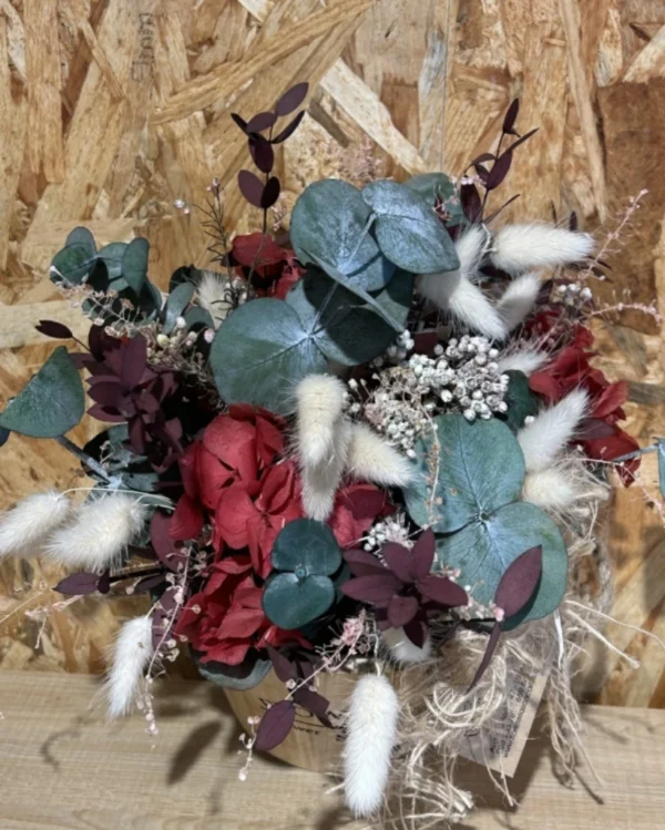 Base flower nature blanco y granate. 3 Base flower nature blanco y granate 1