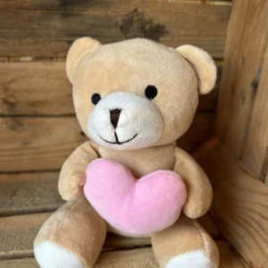 Peluche Oso Amoroso rosa. - Imagen 1