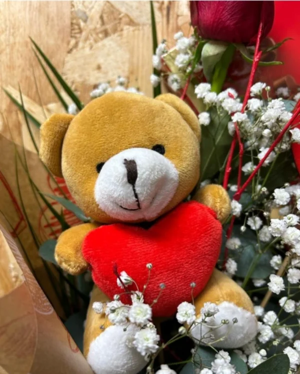 Rosa Unica Especial Mama Peluche Bombones Caja Roja 1