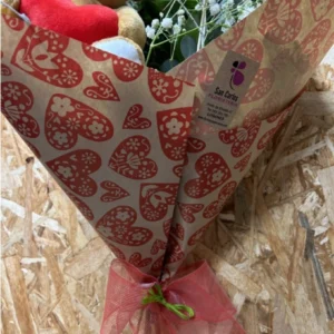 Rosa Única Especial Mamá + Peluche + Bombones Caja Roja - Imagen 7