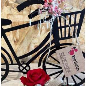 Bicicleta con Rosa Roja preservada. 5 Bicicleta con Rosa Roja preservada. - Imagen 2