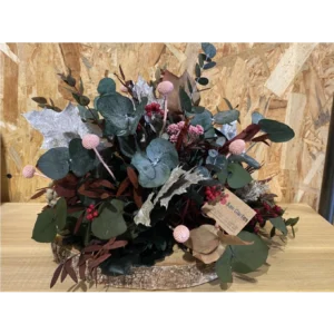 Centro eucalipto preservado en rodaja madera. 3 Centro eucalipto preservado en rodaja madera. - Imagen 1