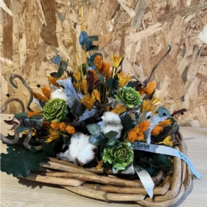 Centro otoñal flor seca y preservado. 6 Centro otoñal flor seca y preservado. - Imagen 3