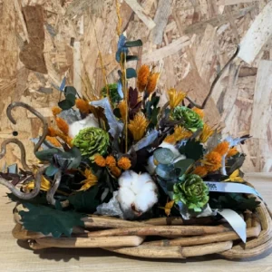 Centro otoñal flor seca y preservado. 7 Centro otoñal flor seca y preservado. - Imagen 4