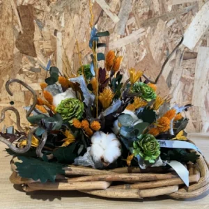 Centro otoñal flor seca y preservado. 4 Centro otoñal flor seca y preservado. - Imagen 1