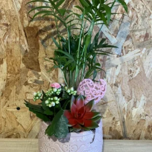 Centro plantas LOVE pink. 5 Centro plantas LOVE pink. - Imagen 3