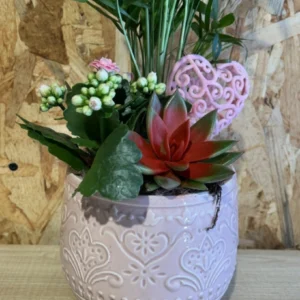 Centro plantas LOVE pink. 4 Centro plantas LOVE pink. - Imagen 2