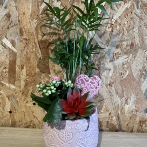 Centro plantas LOVE pink. 3 Centro plantas LOVE pink. - Imagen 1