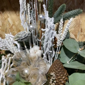 Inicio 13 Saquito navideno en tonos blancos y verdes