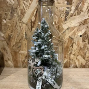 Botella cristal Navidad con led. 7 Botella cristal Navidad con led. - Imagen 4