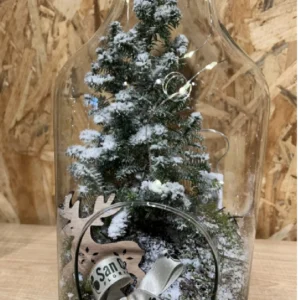 Botella cristal Navidad con led. 6 Botella cristal Navidad con led. - Imagen 3