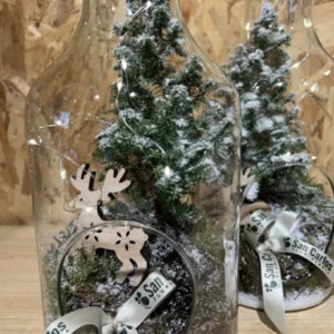 Inicio 13 Botella cristal Navidad con led 3