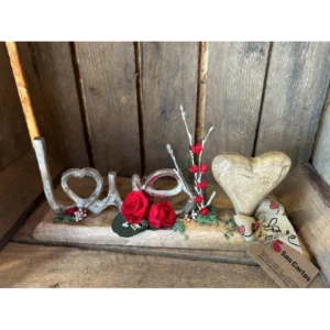 Love Metal y corazón con rosa preservada. 5 Love Metal y corazón con rosa preservada. - Imagen 2