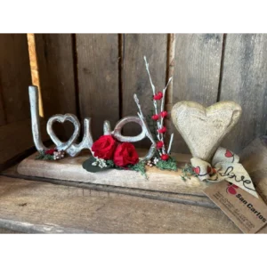 Love Metal y corazón con rosa preservada. 7 Love Metal y corazón con rosa preservada. - Imagen 4